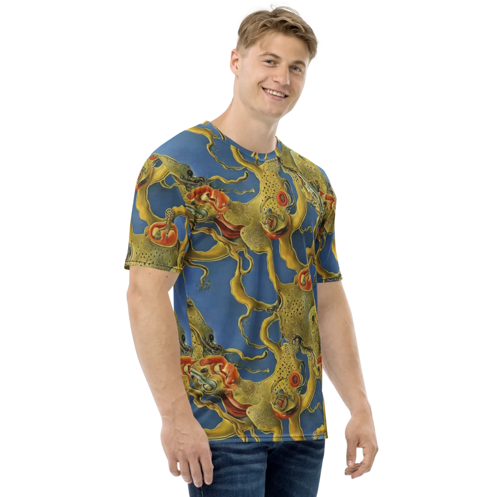 Golden Medusa on Men's Crew Neck T-Shirt — Right