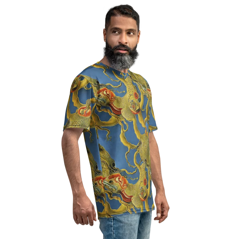 Golden Medusa on Men's Crew Neck T-Shirt — Right