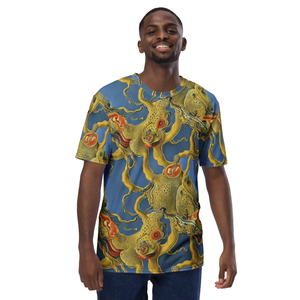 Golden Medusa on Men's Crew Neck T-Shirt — Front