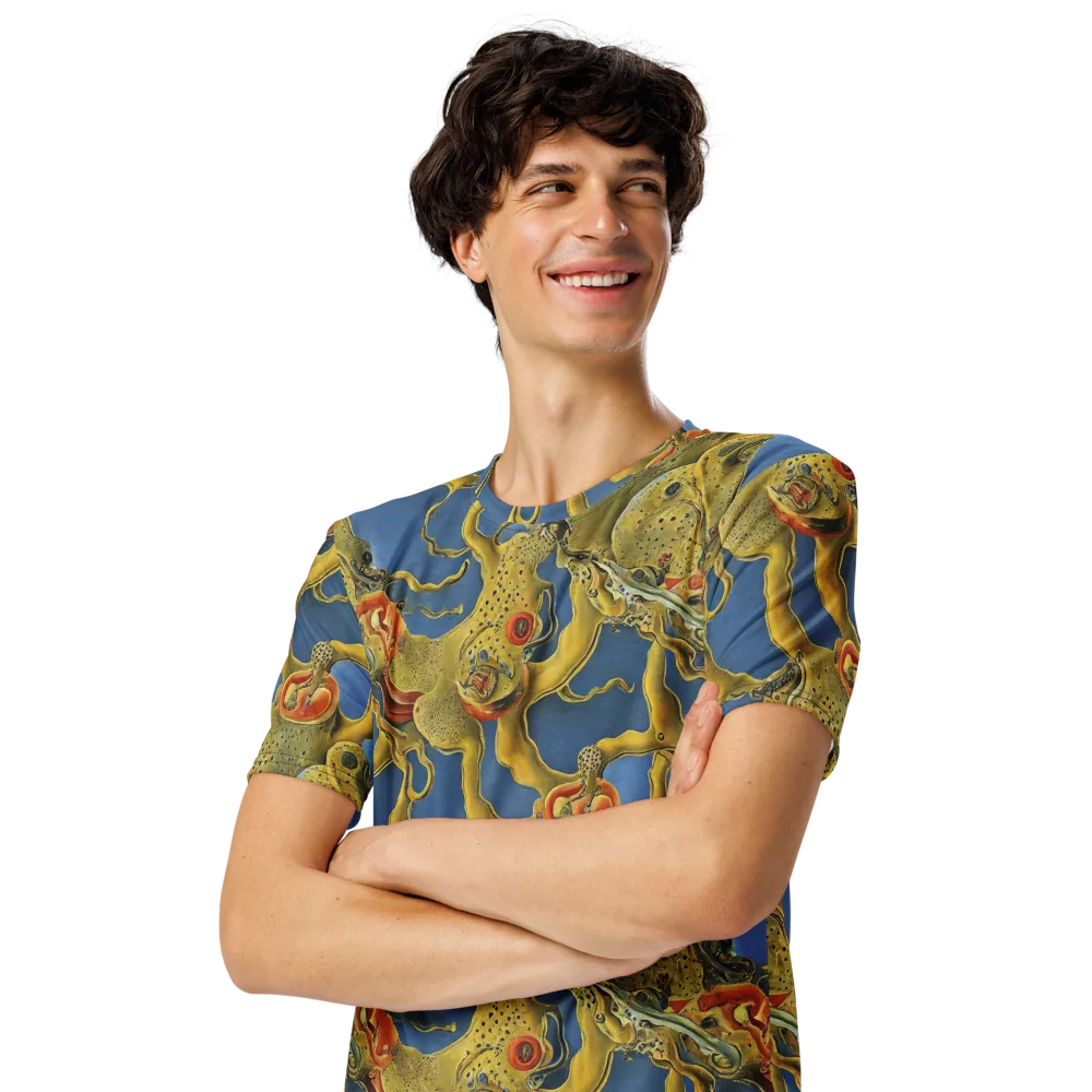 Golden Medusa on Men's Crew Neck T-Shirt — Left Front