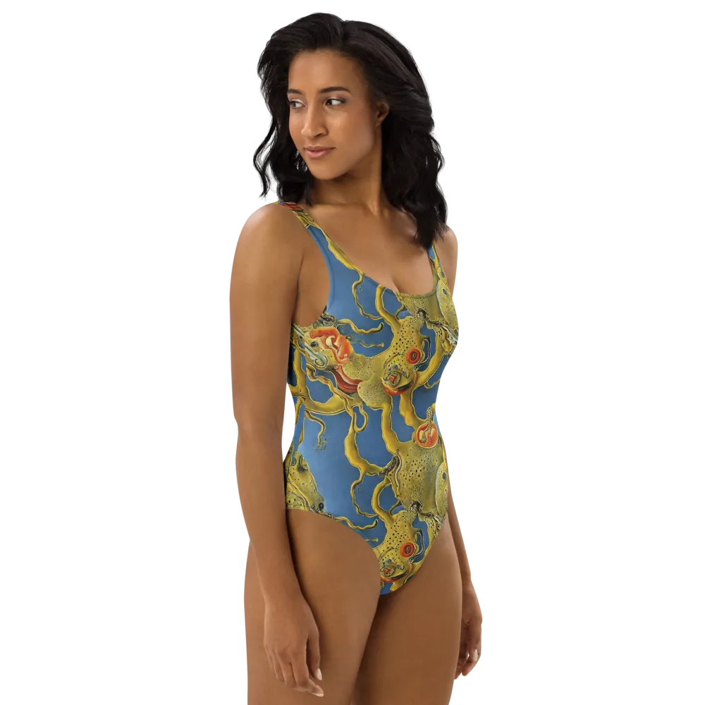 Golden Medusa on One-Piece Swimsuit — Right