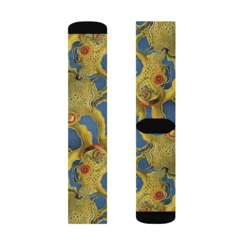 Golden Medusa on a Socks