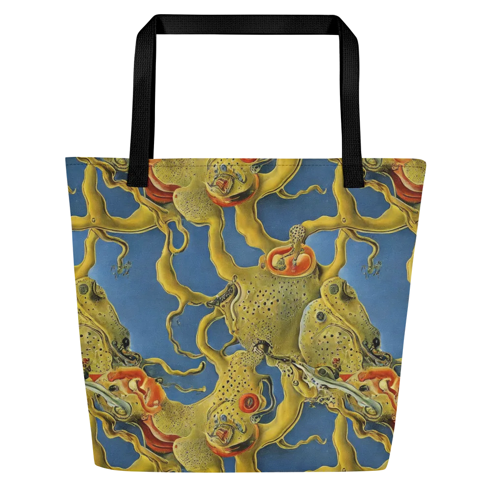 Golden Medusa on Large Tote Bag W/ Pocket — Front