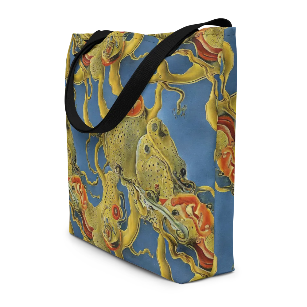 Golden Medusa on Large Tote Bag W/ Pocket — Front