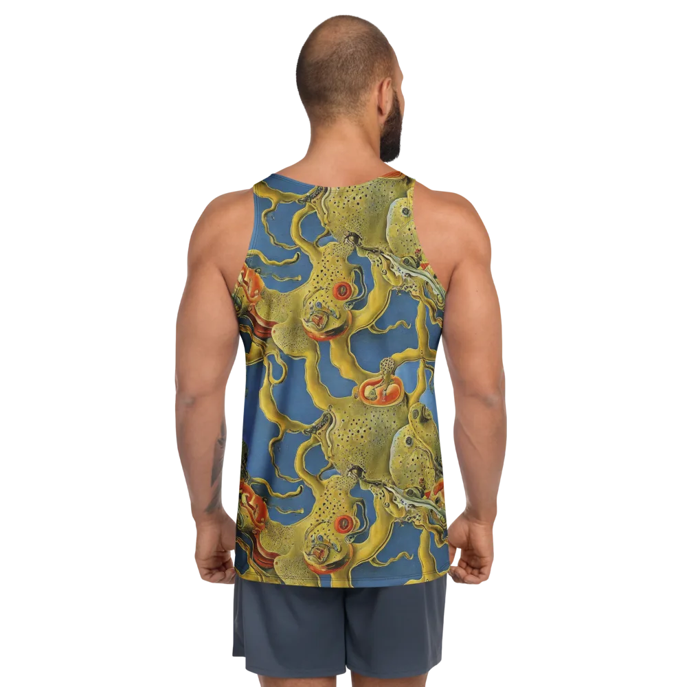 Golden Medusa on Men's Tank Top — Back