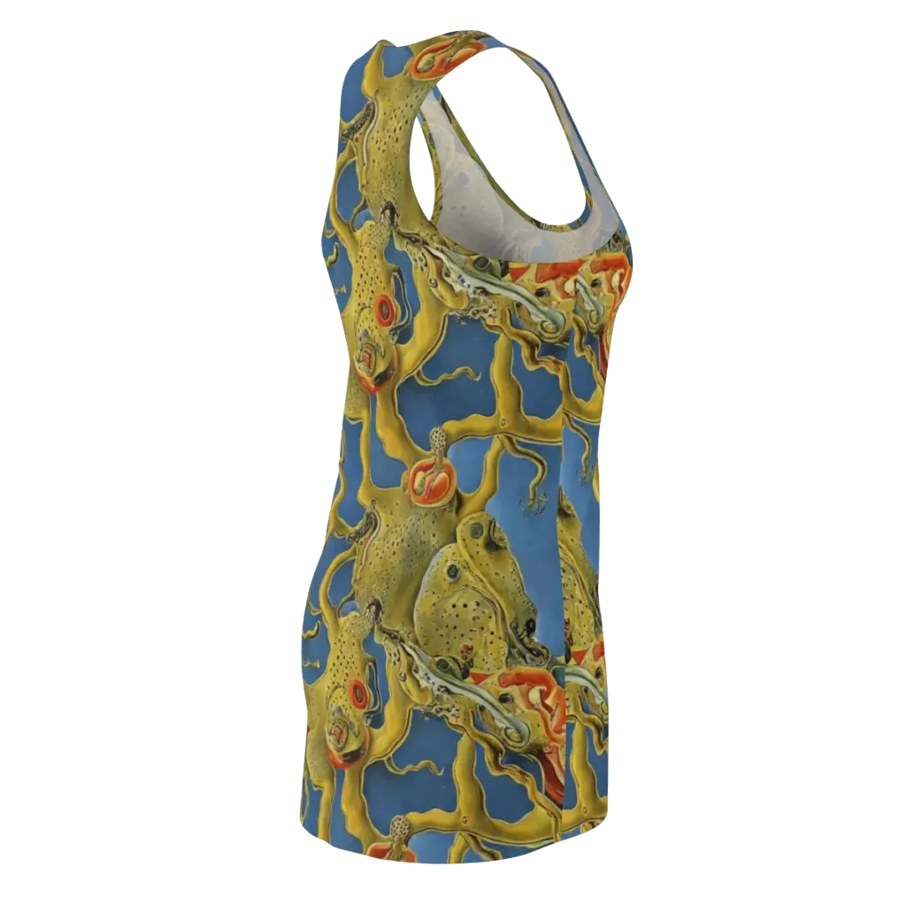 Golden Medusa on Racerback Dress — Back Side