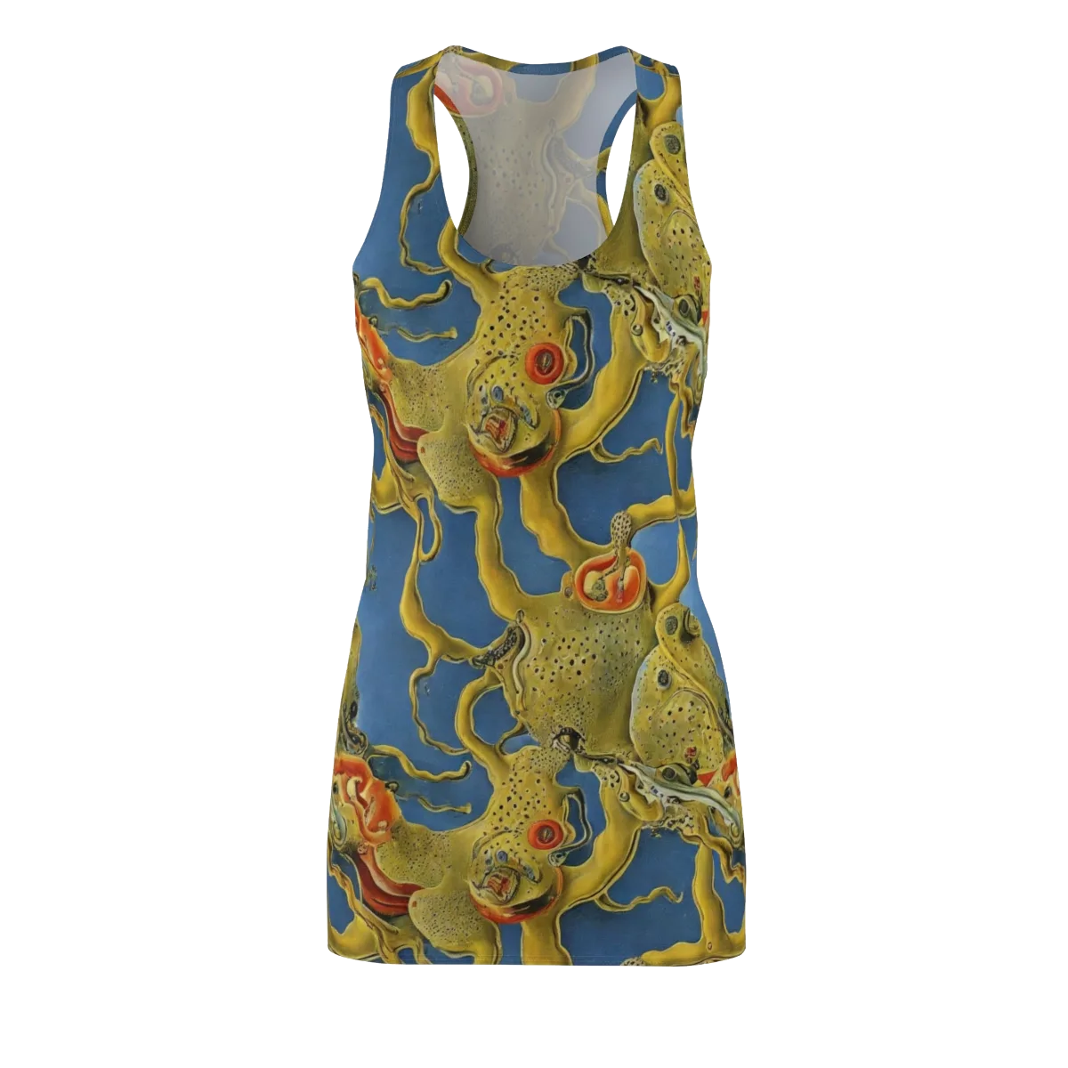 Golden Medusa on Racerback Dress — Front