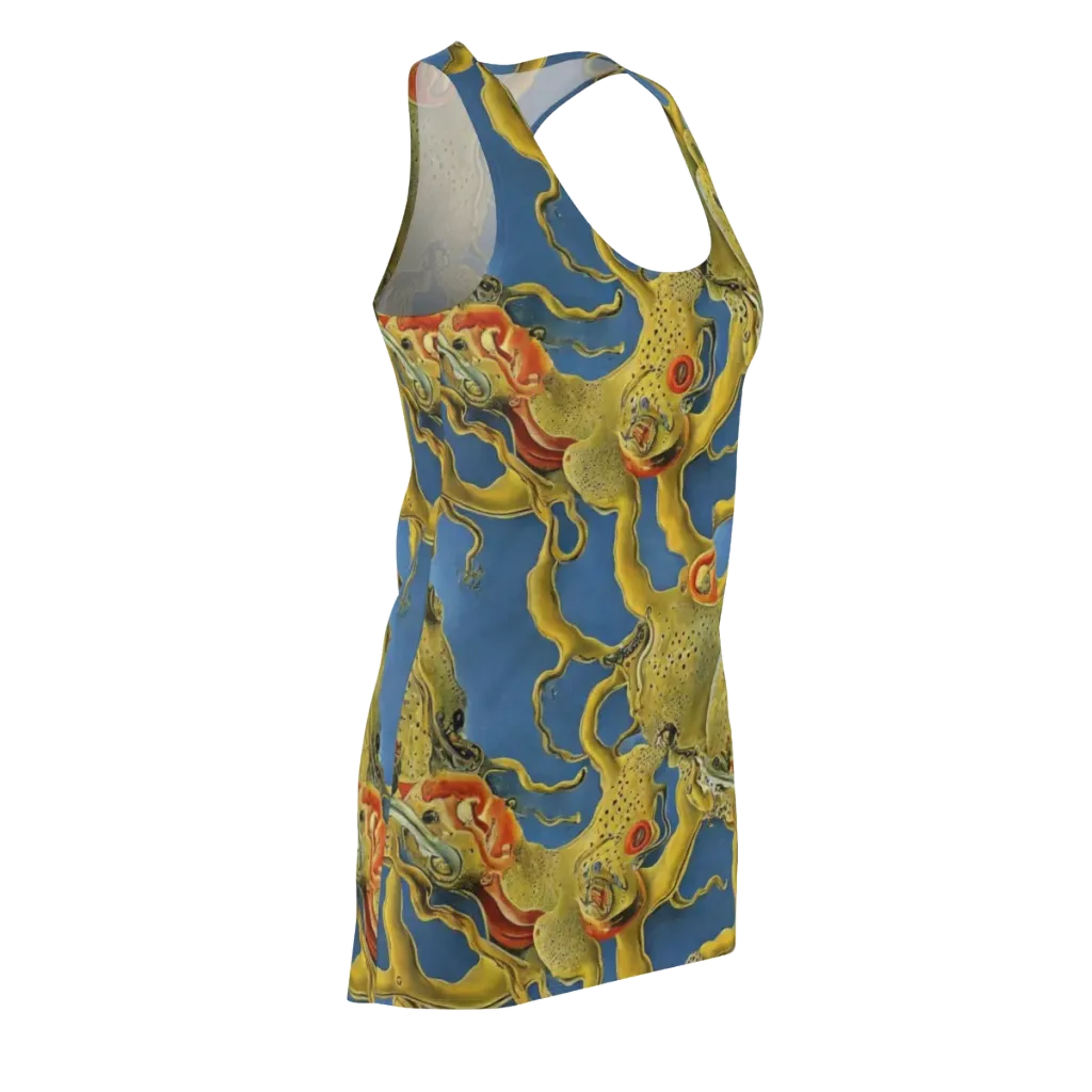 Golden Medusa on Racerback Dress — Front Side