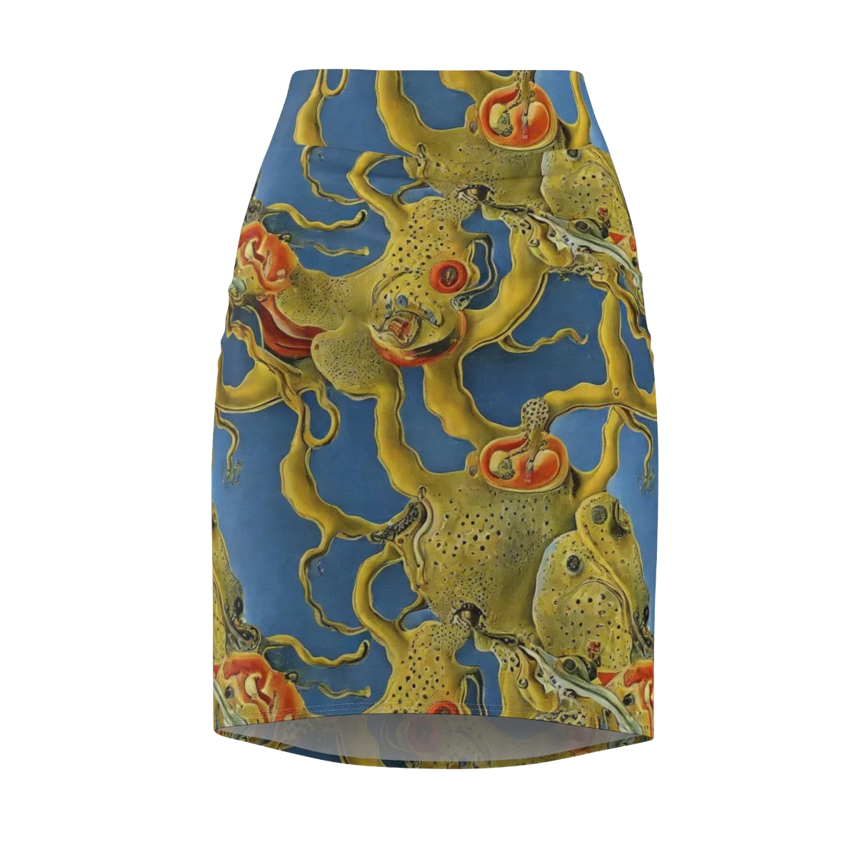 Golden Medusa on Pencil Skirt — Front