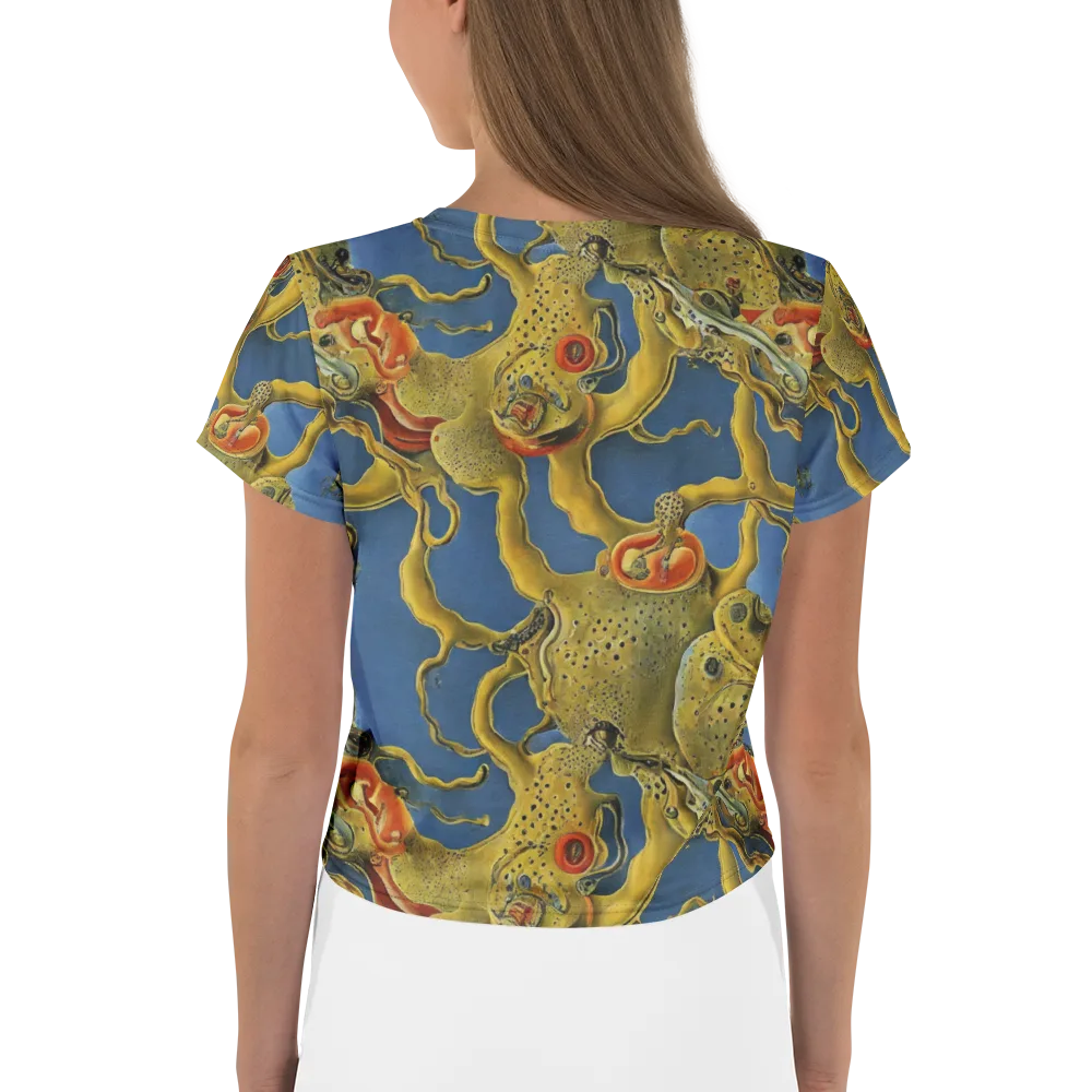 Golden Medusa on Crop Tee — Back