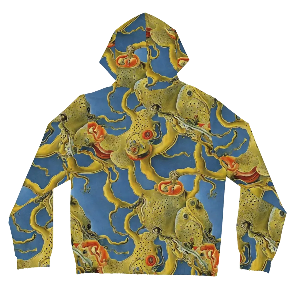 Golden Medusa on Women's Full-Zip Hoodie — Back
