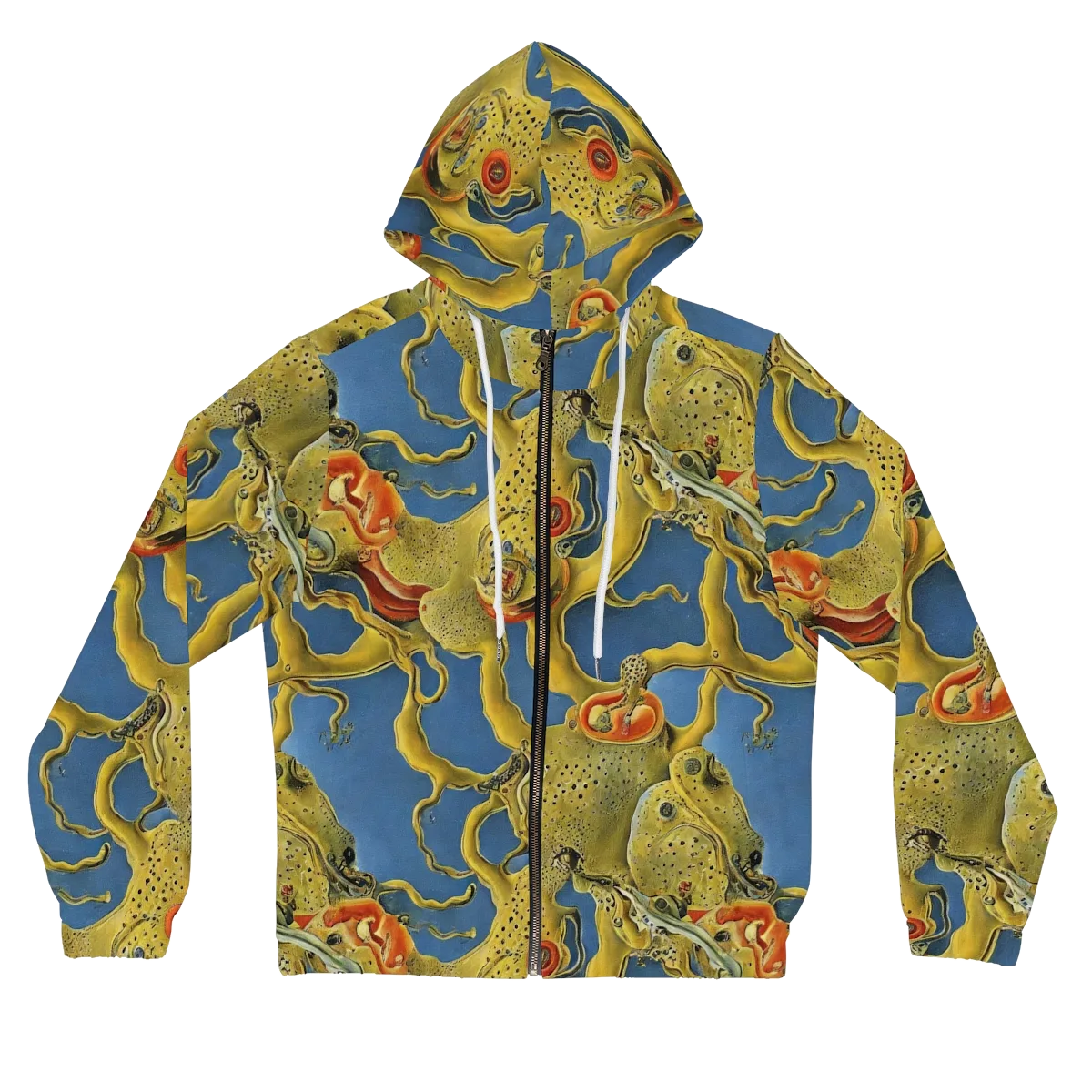 Golden Medusa on Women's Full-Zip Hoodie — Front