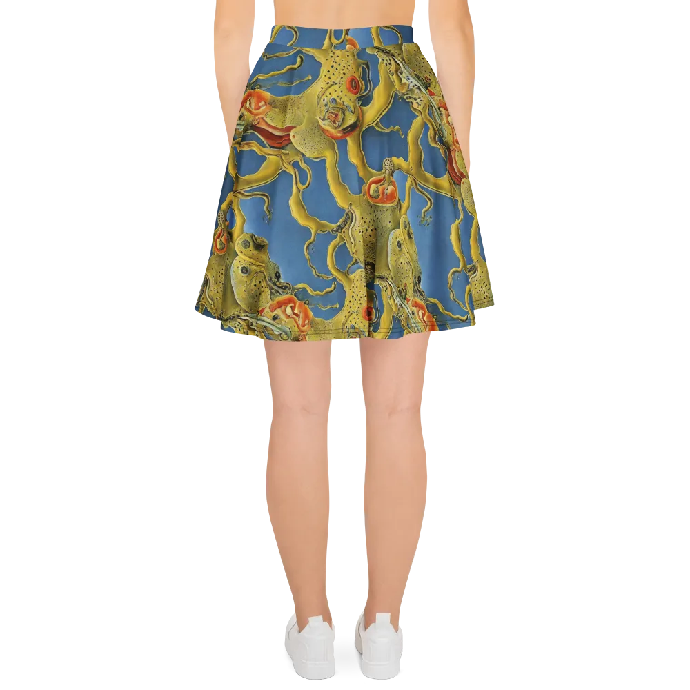 Golden Medusa on Skater Skirt — Back