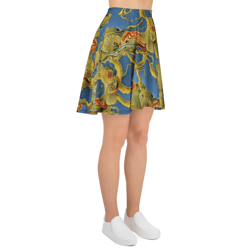 Golden Medusa on Skater Skirt — Right