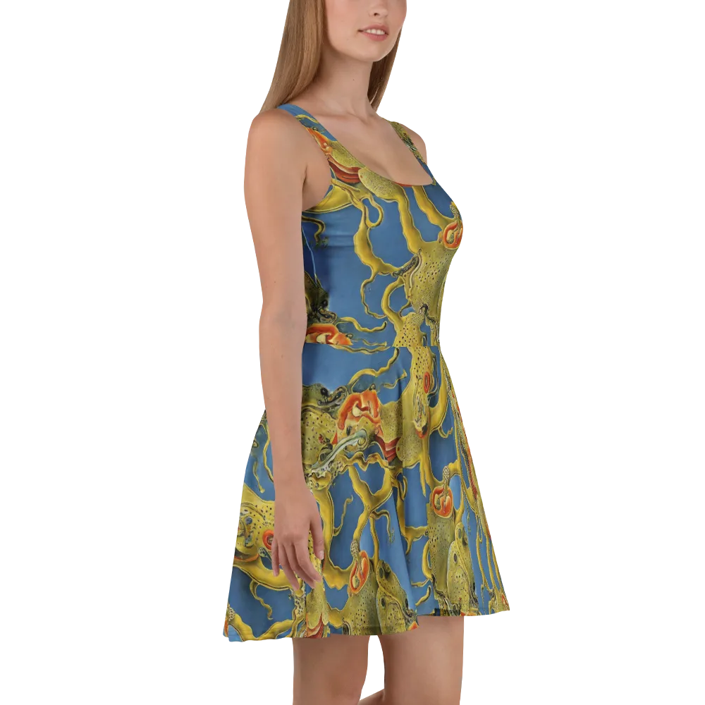 Golden Medusa on Skater Dress — Right