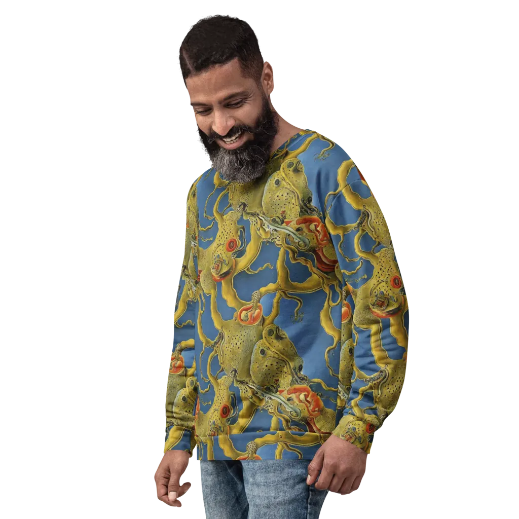 Golden Medusa on Sweatshirt — Left Front