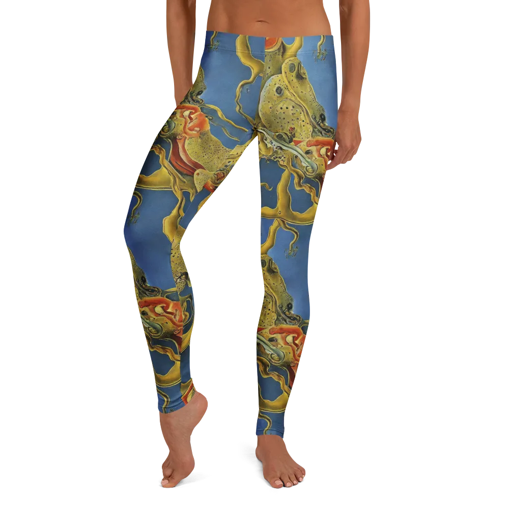 Golden Medusa on Leggings — Front