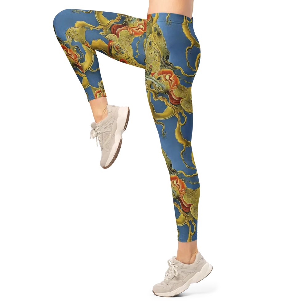 Golden Medusa on Leggings — Left