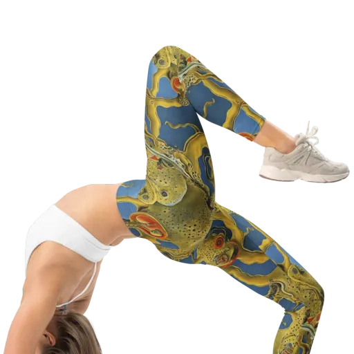 Golden Medusa on a Leggings