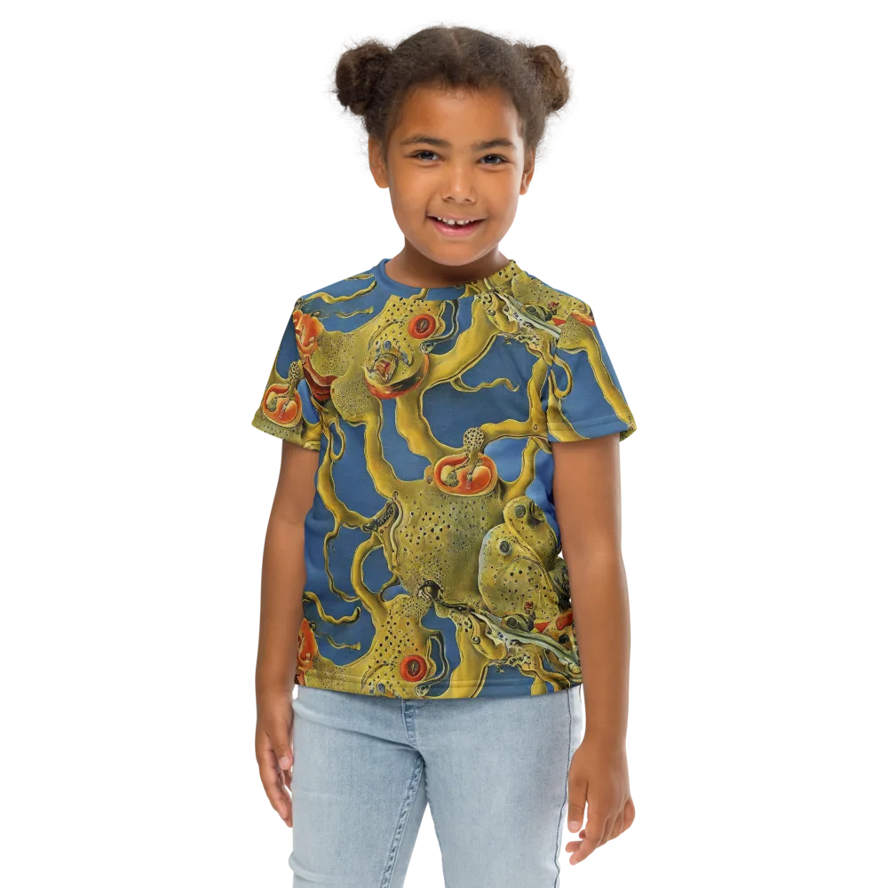 Golden Medusa on Kids Crew Neck T-Shirt — Front