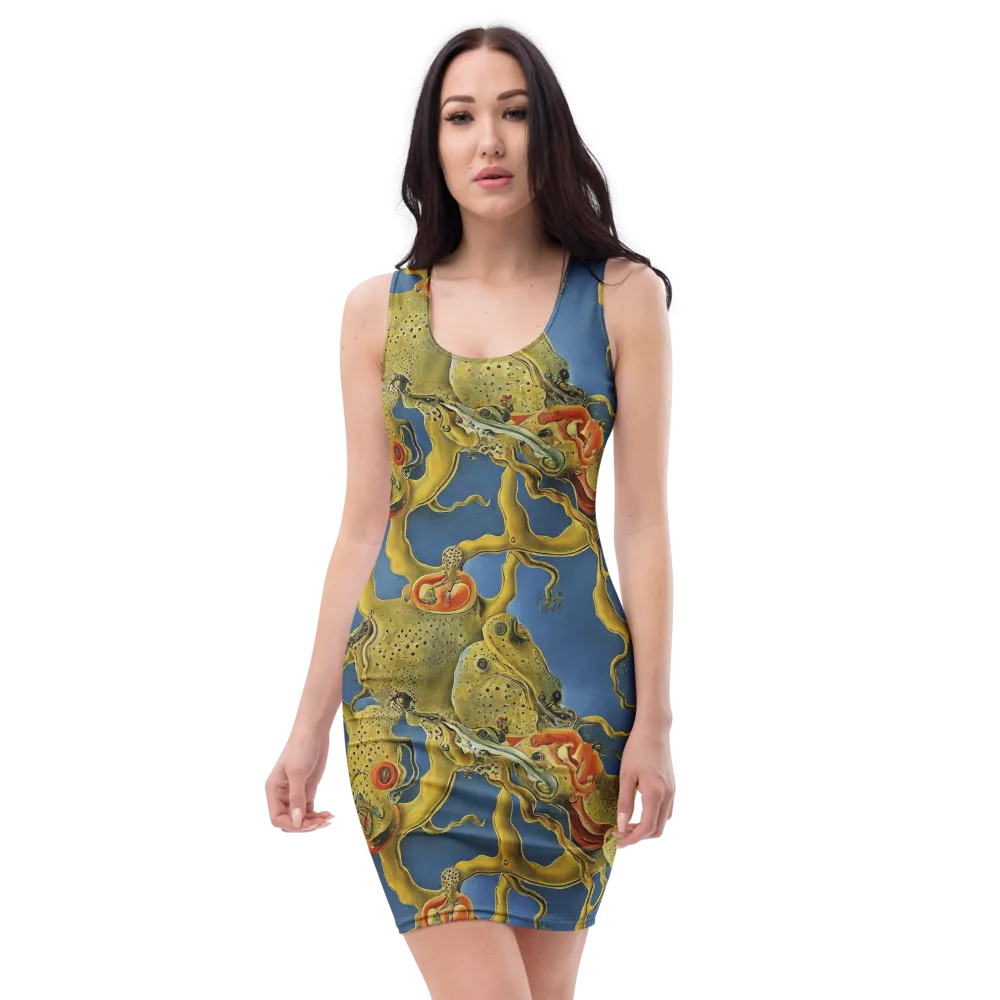 Golden Medusa on Bodycon Dress — Front