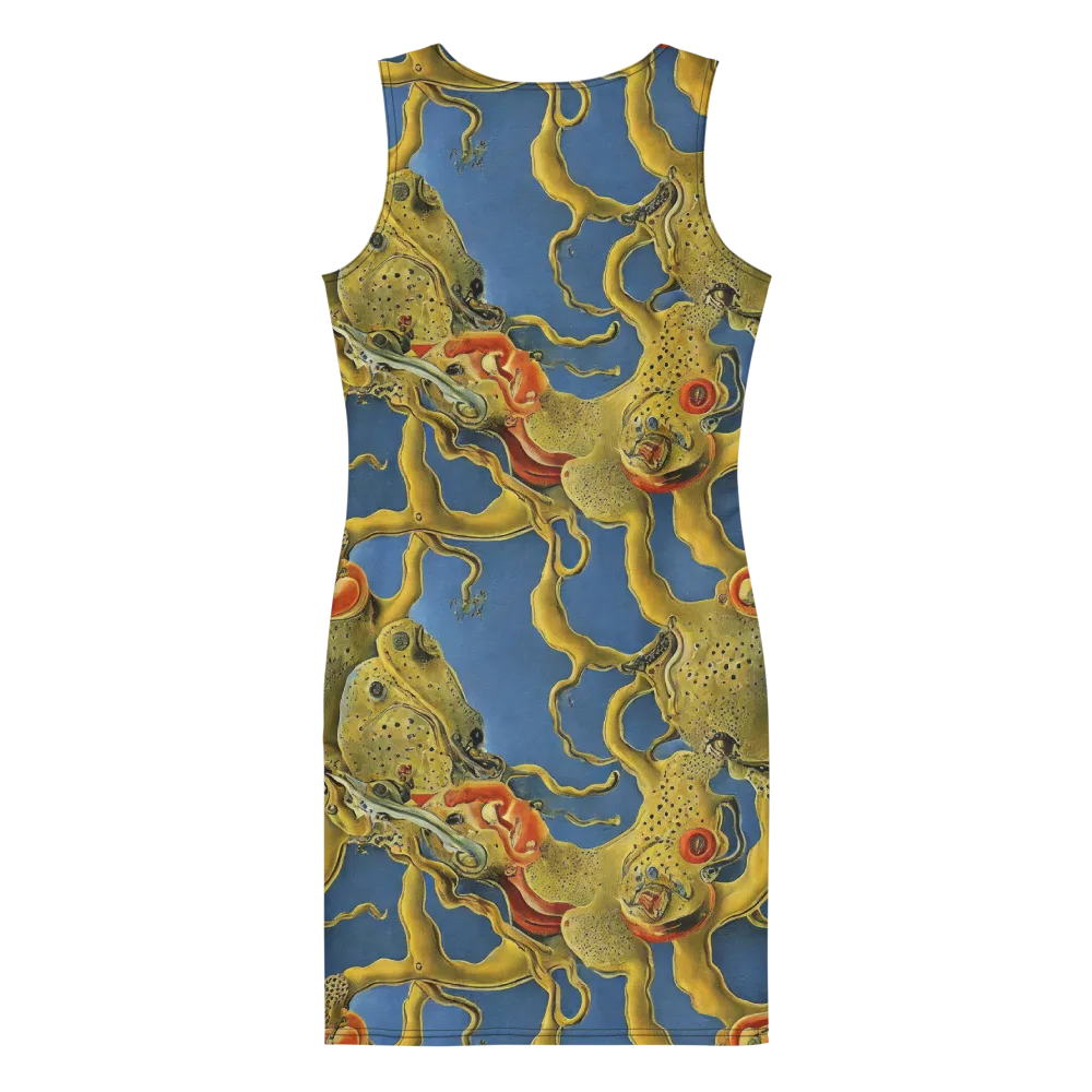 Golden Medusa on Bodycon Dress — Back