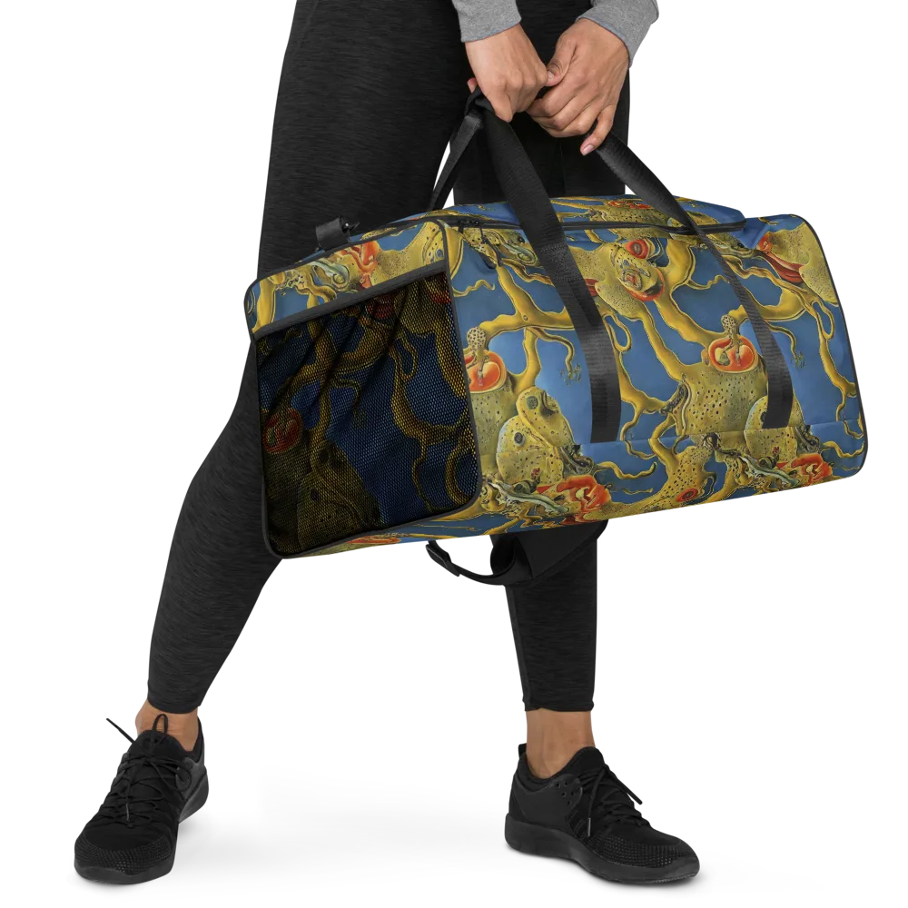Golden Medusa on Duffle Bag — Right Front