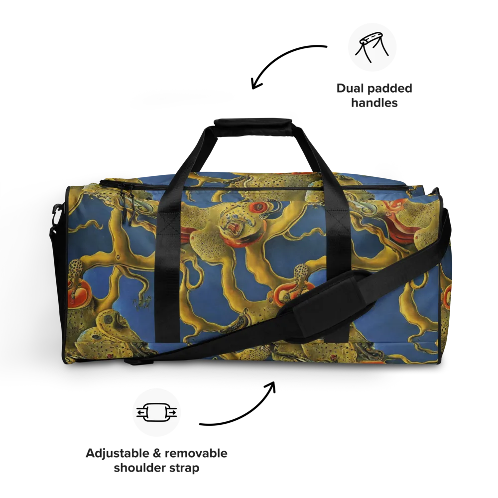 Golden Medusa on Duffle Bag — Front