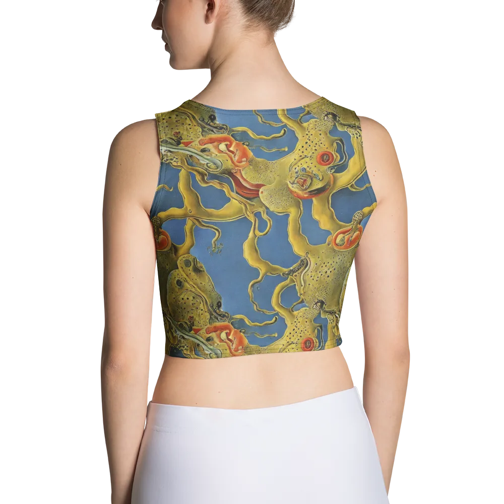 Golden Medusa on Crop Top — Back