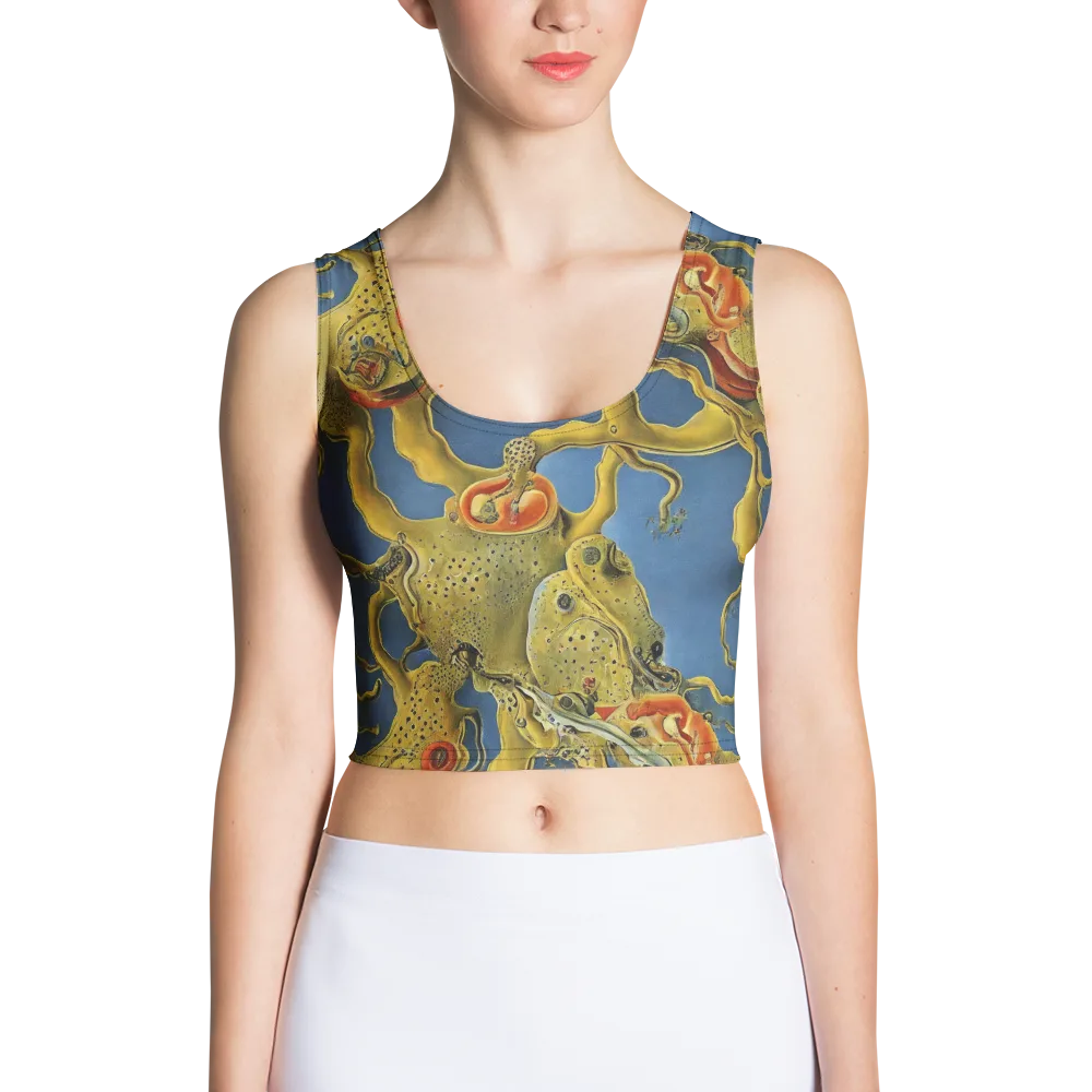 Golden Medusa on Crop Top — Front