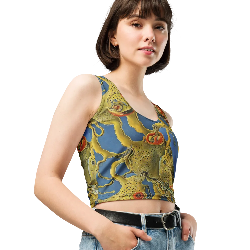 Golden Medusa on Crop Top — Right Front