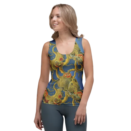 Golden Medusa on a Women's Tank Top