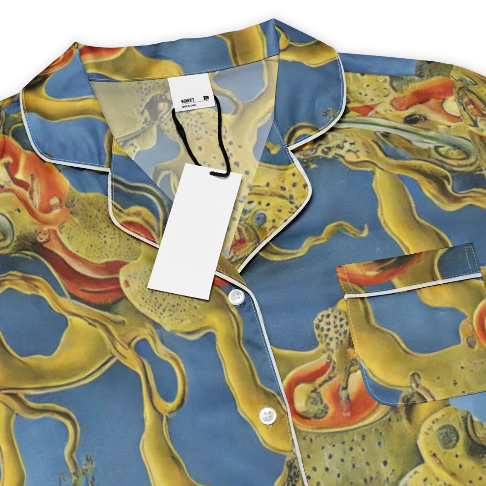 Golden Medusa on Women's Short Sleeve Pajama Top — Product details