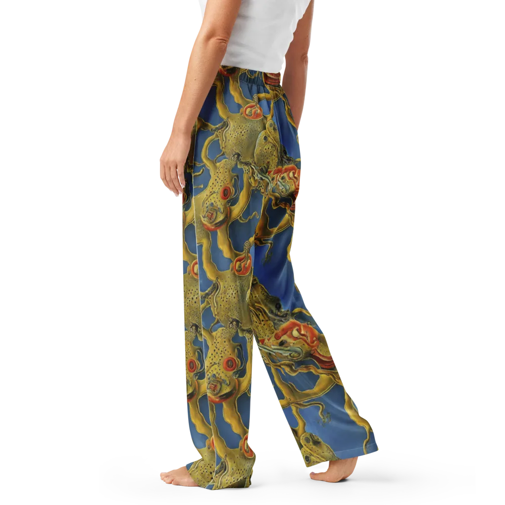 Golden Medusa on Women's Pajama Pants — Left
