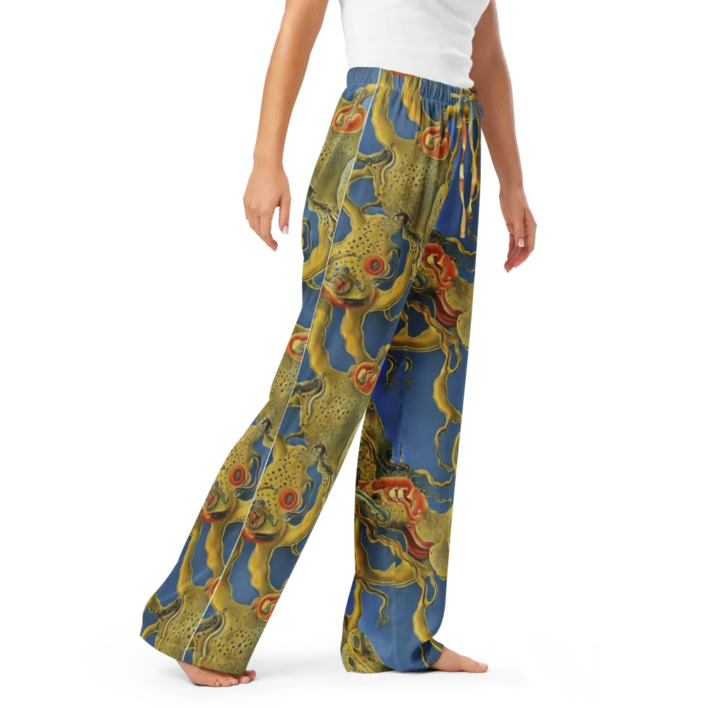 Golden Medusa on Women's Pajama Pants — Right Front