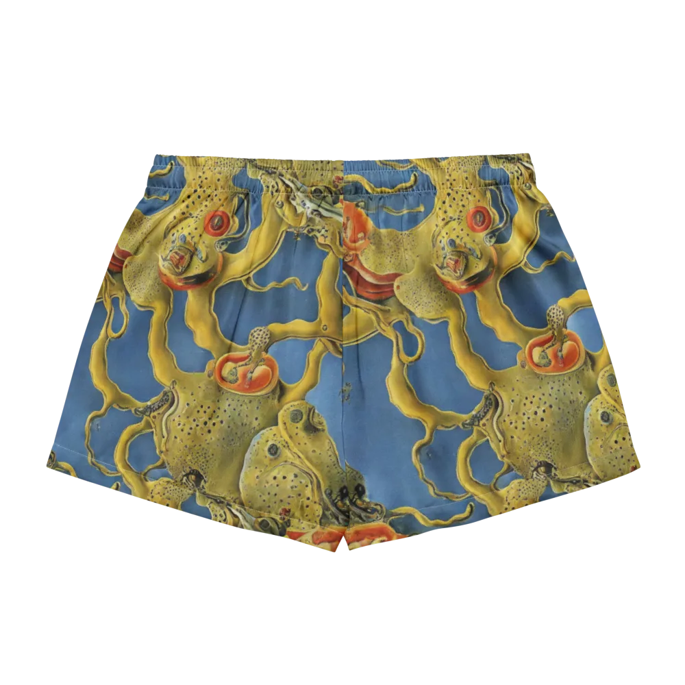 Golden Medusa on Women's Pajama Shorts — Back