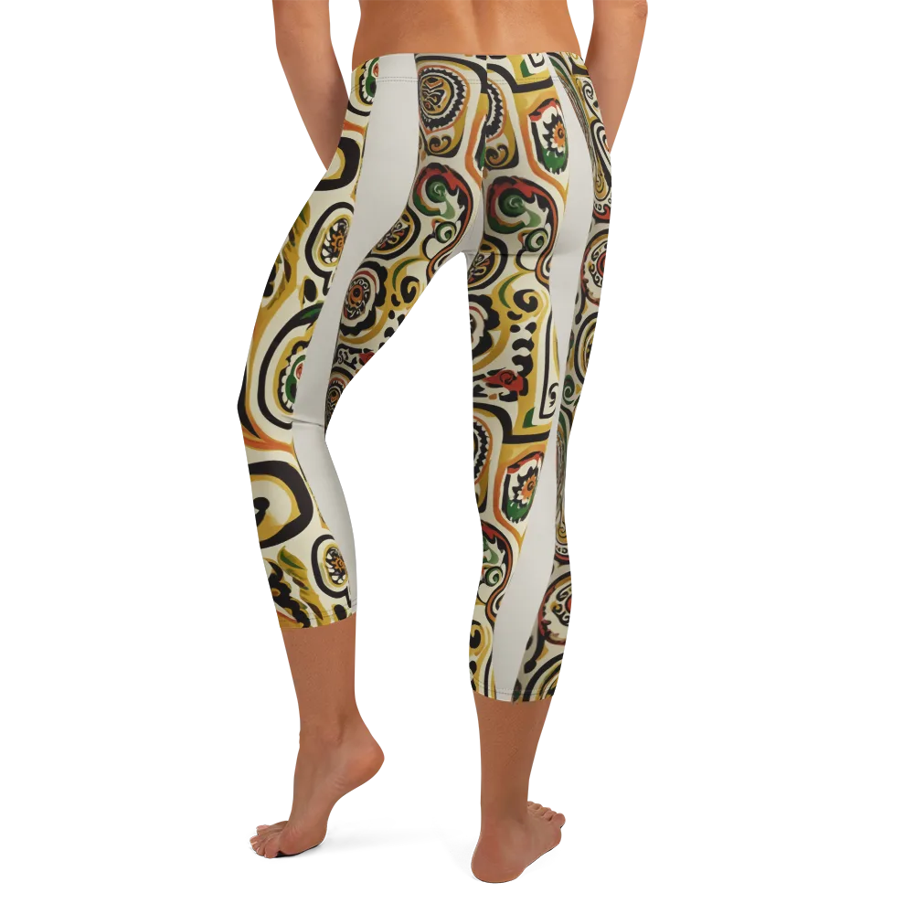 Persian Current on Capri Leggings — Back