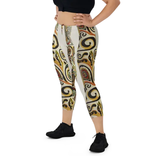 Persian Current on a Capri Leggings
