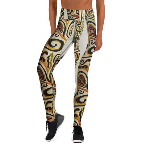 Persian Current on a Yoga Leggings