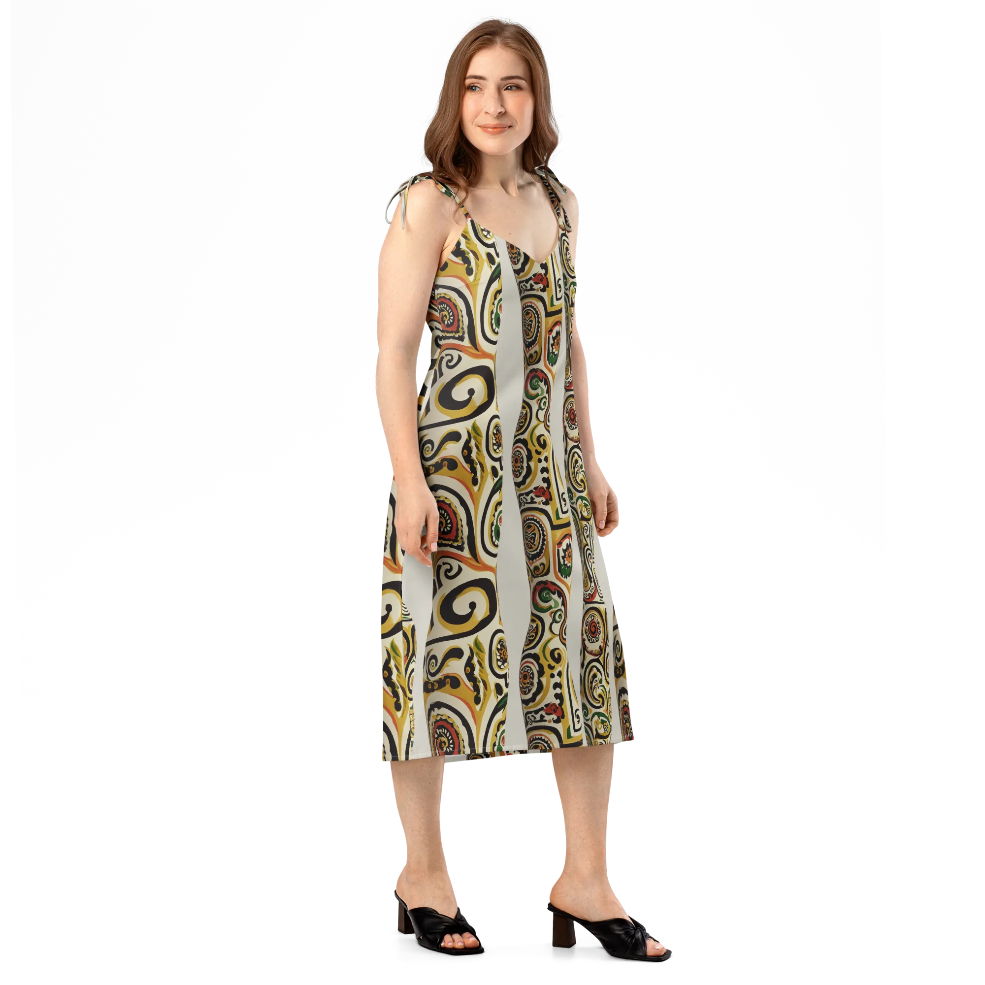 Persian Current on Slip Dress — Right Front