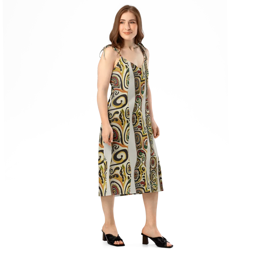 Persian Current on Slip Dress — Right Front