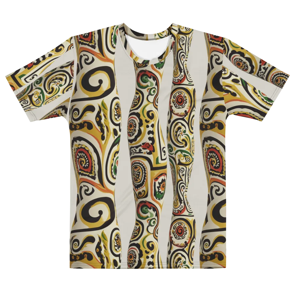 Persian Current on Men's Cotton Crew Neck T-Shirt — Front