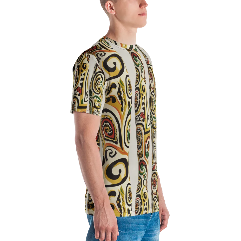 Persian Current on Men's Crew Neck T-Shirt — Right