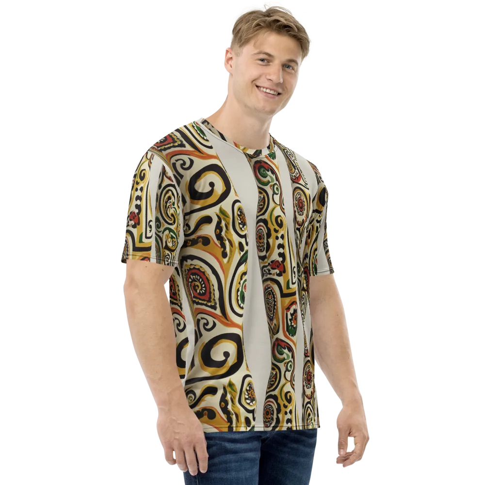 Persian Current on Men's Crew Neck T-Shirt — Right