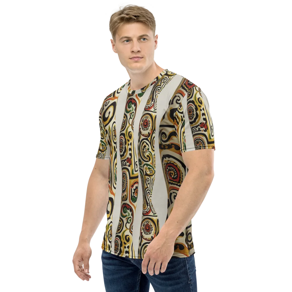 Persian Current on Men's Crew Neck T-Shirt — Left