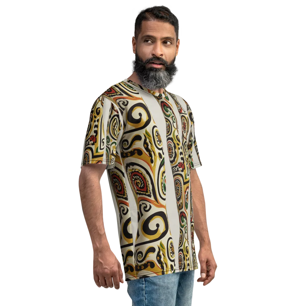 Persian Current on Men's Crew Neck T-Shirt — Right