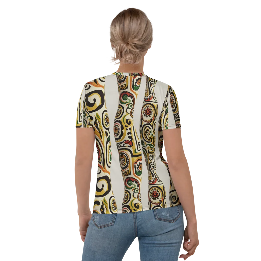 Persian Current on Women's Crew Neck T-Shirt — Back