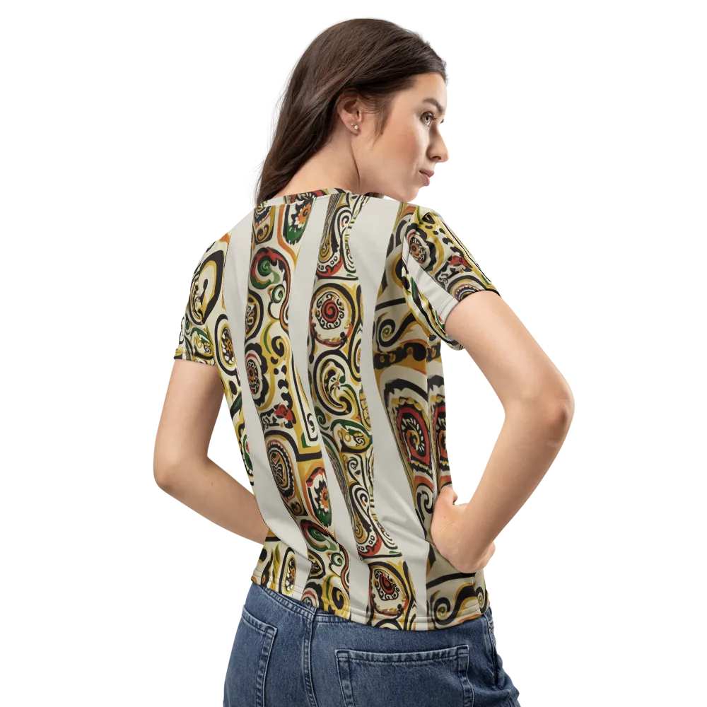 Persian Current on Women's Crew Neck T-Shirt — Back