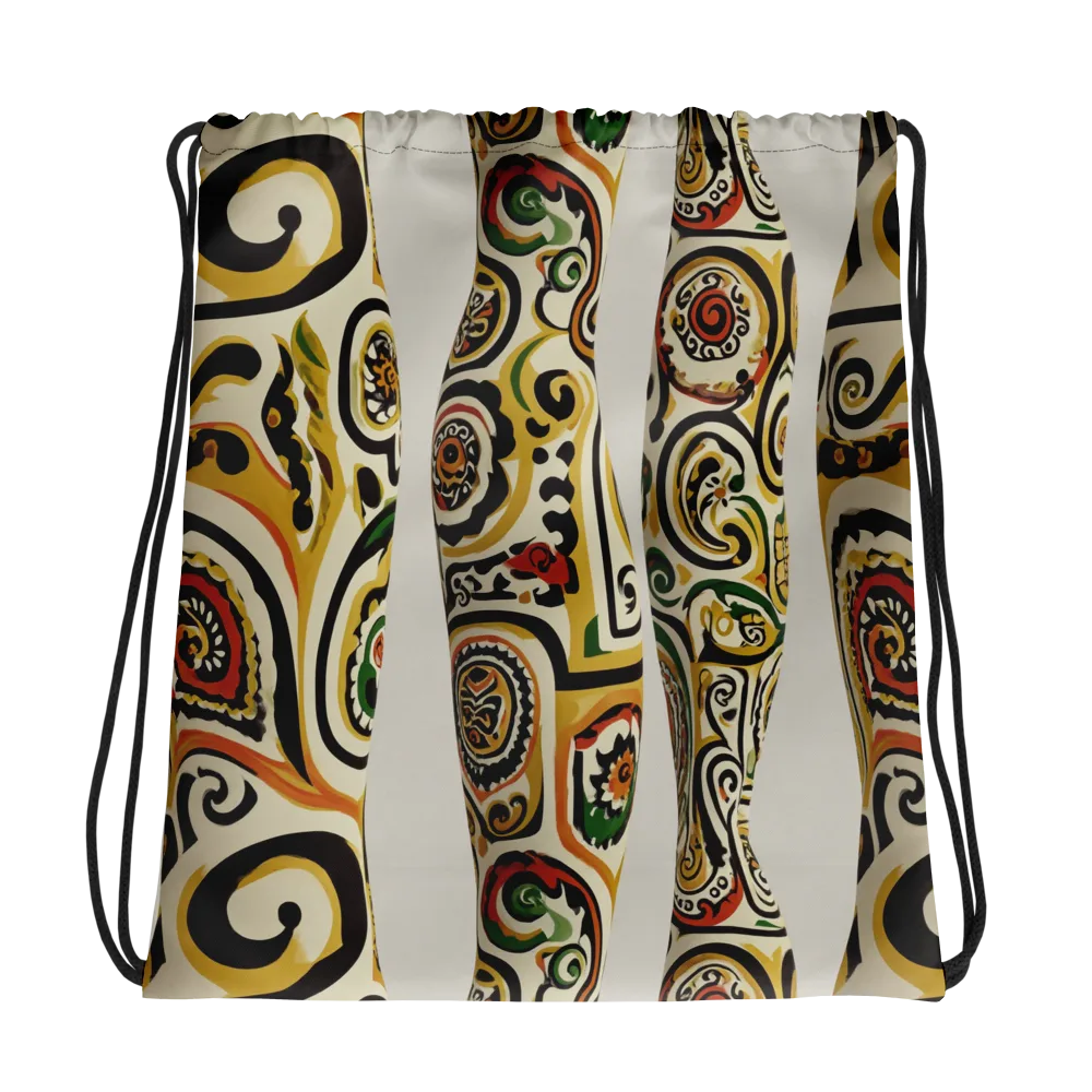 Persian Current on Drawstring Bag — Photo