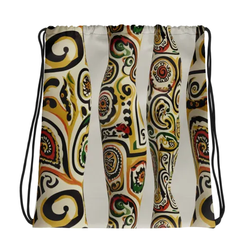 Persian Current on a Drawstring Bag
